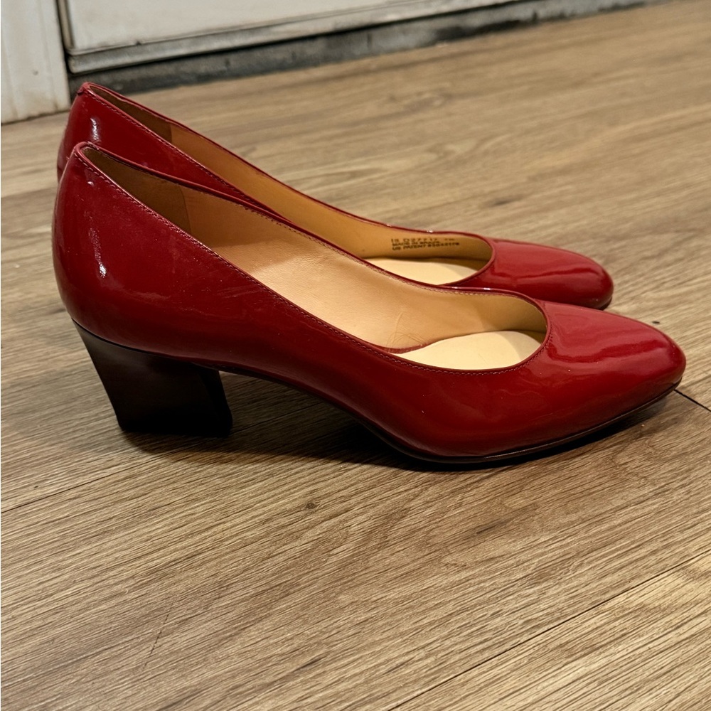 Cole Haan Nike Air Red Patent Leather Heels for Women Size 7B - Picture 2 of 10